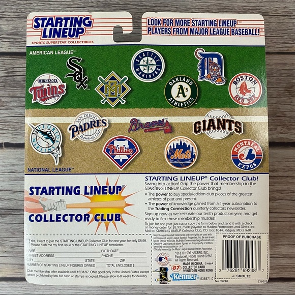 1997 Starting Lineup SLU Figure John Smoltz - Atlanta Braves. - Picture 2 of 3